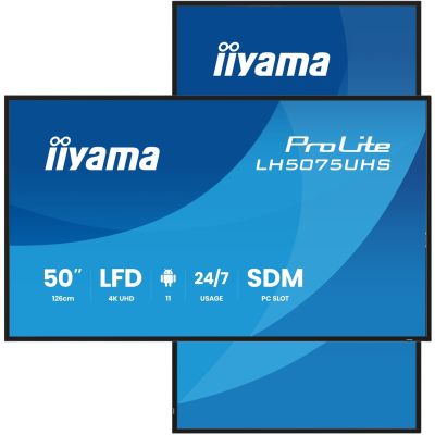 18. Panel Iiyama 50" 3840x2160 UHD VA Haze 25% 500cd/m2