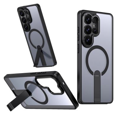 Etui Hybrid Armor X na Samsung Galaxy S26 Ultra z podstawką kompatybilne z MagSafe - czarne
