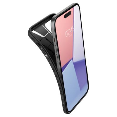 7. Etui Spigen Liquid Air na iPhone 15 Plus - czarny mat