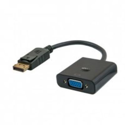 2. Adapter SAVIO CL-90 (DisplayPort M - D-Sub (VGA) F; 0,20m; kolor czarny)
