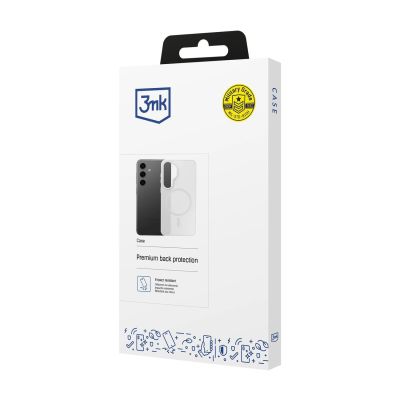 12. Etui 3mk Smoke MagCase na Samsung Galaxy S25 - białe-półprzezroczyste
