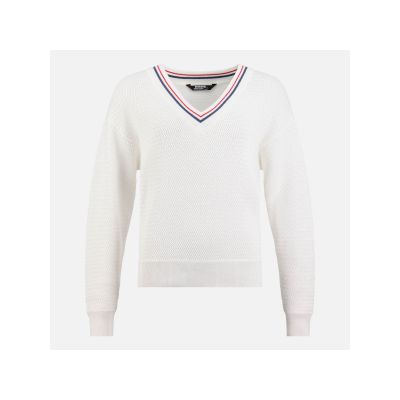 7. Sweter damski ROSSIGNOL W Knitted V Neck biały
