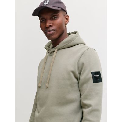 8. Jack&Jones męska bluza z kapturem JJCLEVELAND SWEAT HOOD SN 12298441 VETIVER