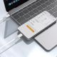 9. Kabel Dudao L25SC 60 W USB-C - USB-C z miękkim silikonowym oplotem 2 m - biały