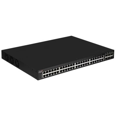 4. Edimax 54-portowy gigabitowy PoE+ inteligentny przełącznik internetowy do dalekiego zasięgu z 6 SFP+ 10G Por