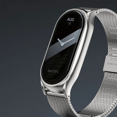 4. Pasek Tech-Protect MilaneseBand na Xiaomi Smart Band 8 / 8 NFC - beżowy