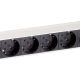 3. Equip 333293 rozdzielacz zasilania PDU 8 x gniazdo sieciowe 1U Czarny, Srebrny