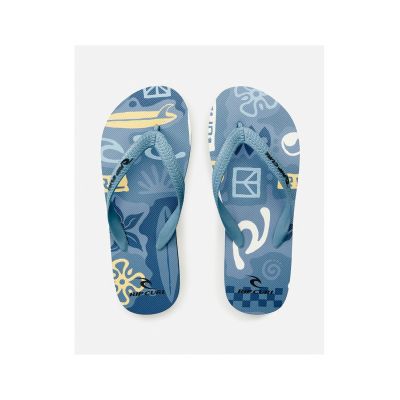 2. Japonki RIP CURL Frothing Open Toe - Boy niebieski