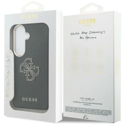 8. Etui Guess Grained Big 4G Metal Logo na Samsung Galaxy S26 - czarne