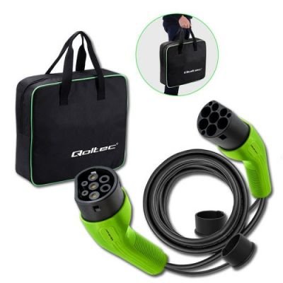 2. Kabel do ładowania pojazdów elektrycznych Qoltec 52472 Czarny Typ 2 5 m