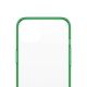 3. Etui PanzerGlass ClearCase antybakteryjne z certyfikatem Military Grade na iPhone 13 / 14 / 15 - przezroczysto-zielone
