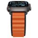 7. Pasek Pasek Spigen WBF1 na Apple Watch 44 / 45 / 46 / 49 mm - czarno-pomarańczowy