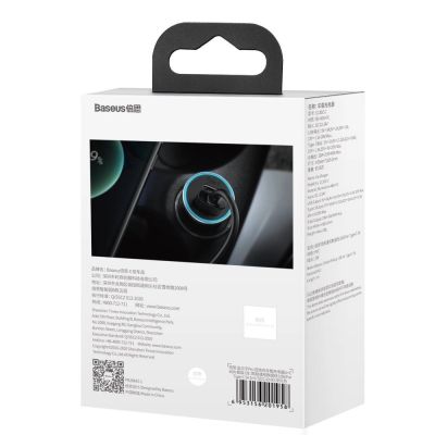 6. Ładowarka Baseus Golden Contactor Pro do samochodu USB-C / USB-A 40W PD QC 4+ SCP FCP AFC + kabel - szara