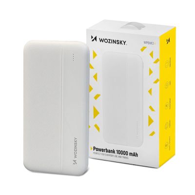 6. Wozinsky powerbank Li-Po 10000mAh 2 x USB biały (WPBWE1)