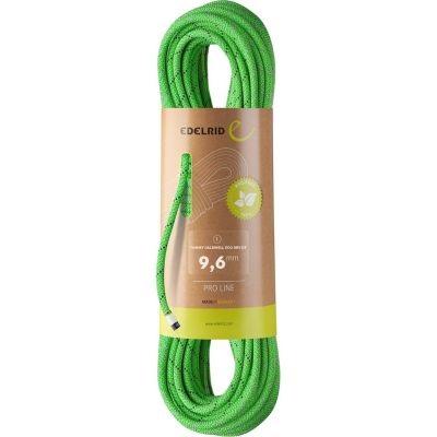 Lina wspinaczkowa EDELRID TOMMY CALDWELL ECO DRY DT 9,6mm 80m - NEON GREEN