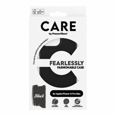 4. Etui CARE by PanzerGlass Fearlessly Fashionable Case na iPhone 15 Pro Max - czarne