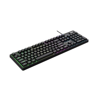 3. Klawiatura Wozinsky WKG-200 z rolką gamingowa membranowa RGB - czarna