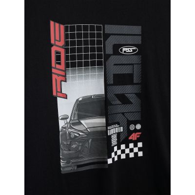 7. T-shirt regular z nadrukiem męski 4F 4FRAW26TTSHM4447-20S