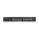 9. Switch Zyxel GS1900-24EP 24p PoE (PoE+: 12;) 130W Managed Gigabit
