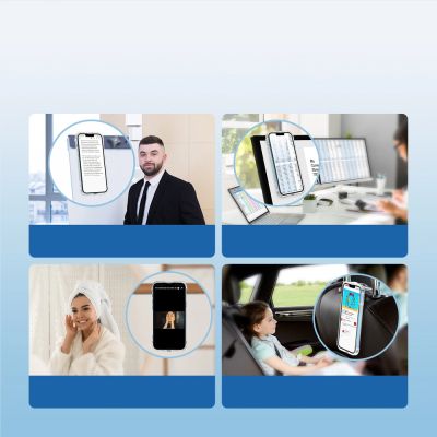 7. Joyroom Defender Series etui pokrowiec do iPhone 13 pancerna obudowa z haczykami podstawką przezroczysty (JR-BP954)