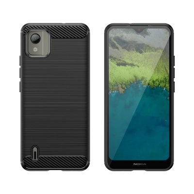 2. Etui silikonowe Carbon Case do Nokia C110 - czarne