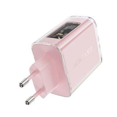 9. Acefast ładowarka GaN 65W 3 porty (1xUSB, 2xUSB C) szara (A45)