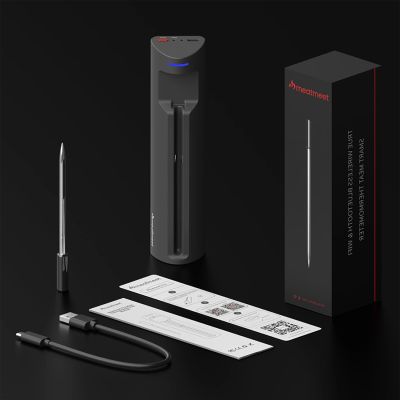7. Termometr kuchenny Meatmeet Pro smart z aplikacją Bluetooth/WiFi grill piekarnik wędzarnia - czarny