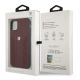 8. Etui BMW Leather Curve Perforate na iPhone 11 / Xr - czerwone