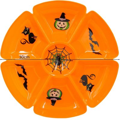 4. TACA MISKA DO PRZEKĄSEK HALLOWEEN ŚR.30CM