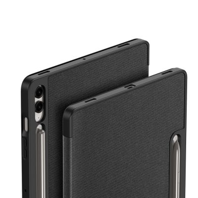 7. Etui z ekoskóry Dux Ducis Domo z podstawką do Samsung Tab S10+ / S9+ / S9 FE+ - czarne
