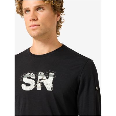 3. Longsleeve męski SUPER.NATURAL M CROSS COUNTRY LOGO LS czarny