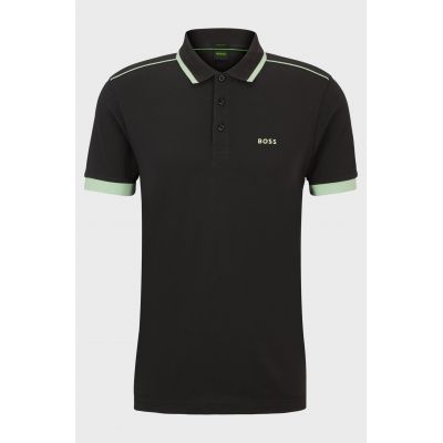 Koszulka Polo męska BOSS Paddy 1 Charcoal regular fit czarna (50512995-016)