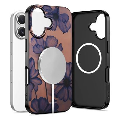2. Etui Tech-Protect Lamano MagSafe na iPhone 17 - brązowo-fioletowe