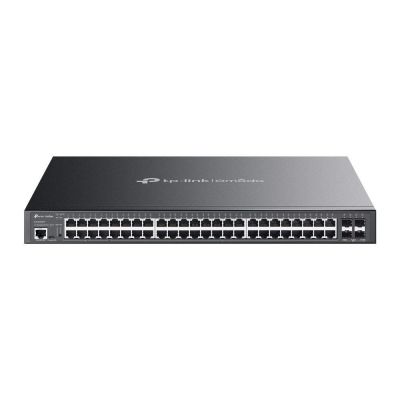 6. TP-Link Omada SG3452XMPP łącza sieciowe Zarządzany L2+ Gigabit Ethernet (10/100/1000) Obsługa PoE 1U Czarny