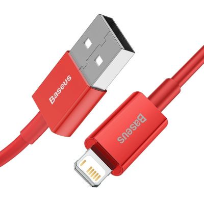 2. Baseus Superior kabel USB - Lightning 2,4 A 1 m czerwony (CALYS-A09)