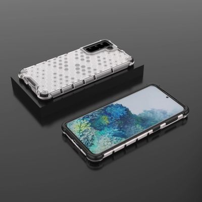 13. Honeycomb etui pancerny pokrowiec z żelową ramką Samsung Galaxy S22+ (S22 Plus) przezroczysty