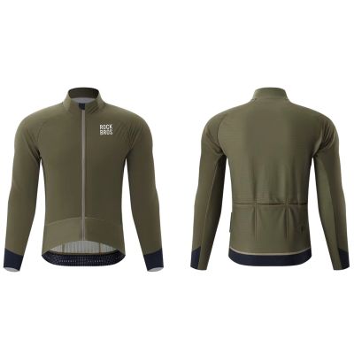2. Kurtka rowerowa Rockbros YDWT014 zimowa polarowa dwuwarstwowa rozmiar L - zielona