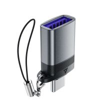 Adapter USB Acefast J7 USB-A - USB-C - szary