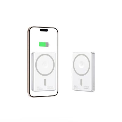 4. Powerbank Tech-Protect PB33 LifeMag MagSafe 5000mAH - srebrny