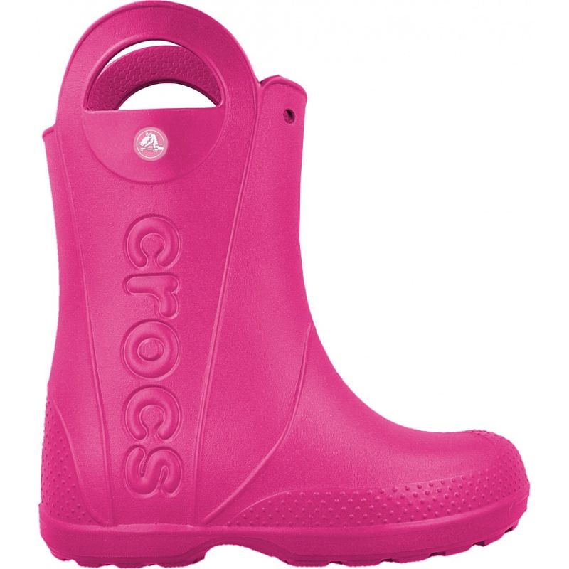 Kalosze Crocs Handle It Jr 12803 różowe