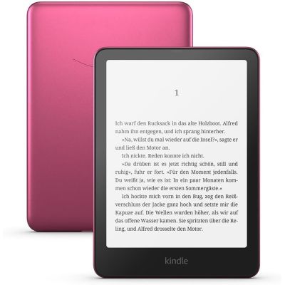 Czytnik E-booków Kindle Paperwhite (12 Generacja) 2024 7” glare-free 32GB Wi-Fi bezprzewodowe ładowanie ( bez reklam) Metallic Rapsberry