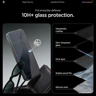 8. Szkło hartowane Spigen Glas.tR EZ Fit Pro 2-Pack na Google Pixel 11 Pro XL