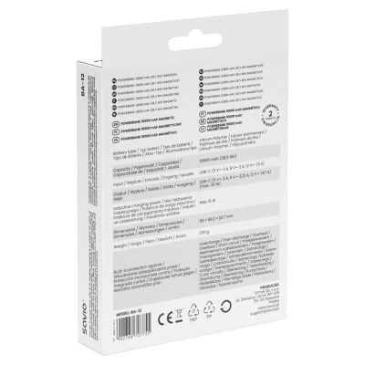 5. SAVIO POWERBANK 10000 MAH MAGNETYCZNY CZARNY BA-12
