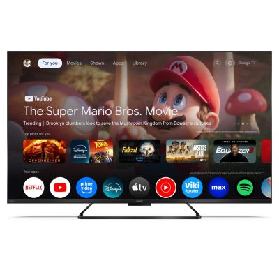 2. Telewizor SHARP 50HR7265E QLED 50" 4K Ultra HD Google TV Dolby Digital Plus DVB-T2 Czarny