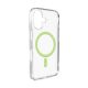 Etui Puro Lite Mag TPU+PC kompatybilne z MagSafe na iPhone 17 - przezroczyste z zielonym pierścieniem
