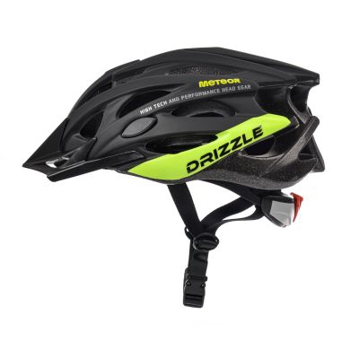 3. Kask rowerowy Meteor MV29 Drizzle XL 61-63 cm czarny/neonowy zielony