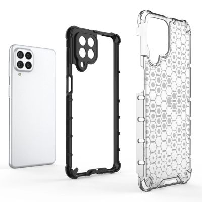 4. Honeycomb etui pancerny pokrowiec z żelową ramką Samsung Galaxy M53 5G czarny