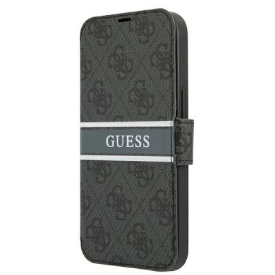 Etui Guess 4G Stripe na iPhone 13 Pro / iPhone 13 - szare