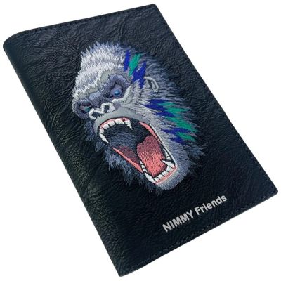 5. Etui Nimmy Raptor Gorilla na paszport / portfel - czarne