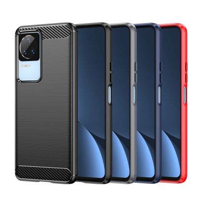 9. Carbon Case etui Xiaomi Poco F4 5G elastyczny silikonowy karbonowy pokrowiec czarne